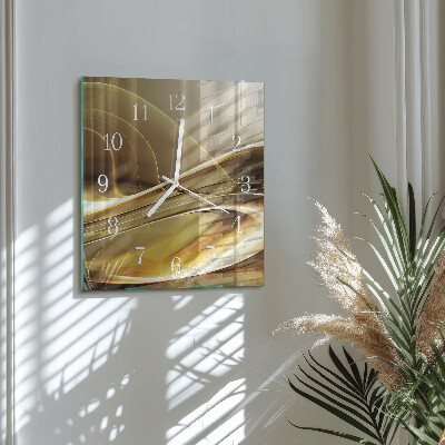 Square wall clock Abstract Lines