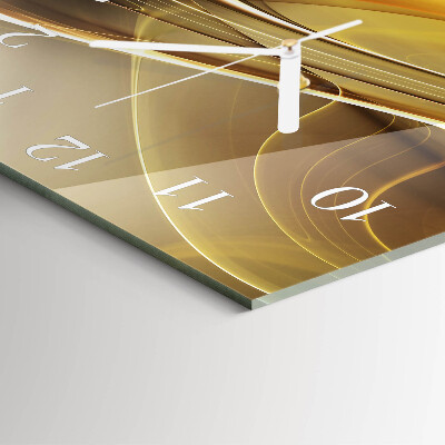 Square wall clock Abstract Lines