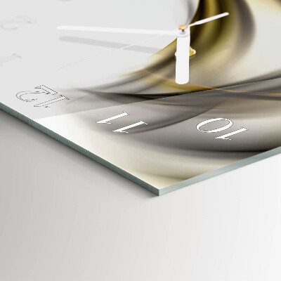 Square wall clock Abstract Lines
