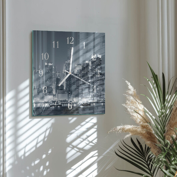 Square wall clock Horizon