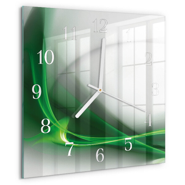 Square wall clock Abstract Lines