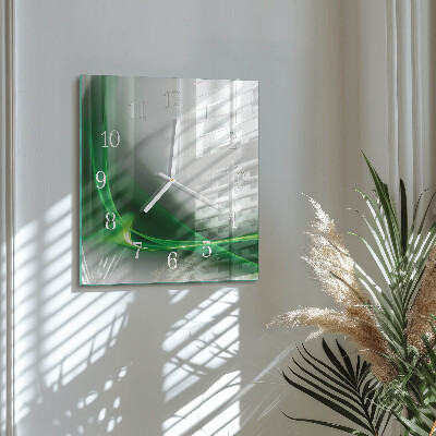 Square wall clock Abstract Lines