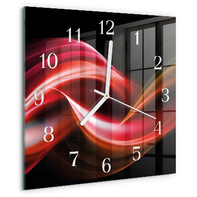 Square wall clock Abstract Lines