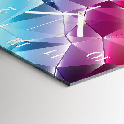Square wall clock 3D pattern