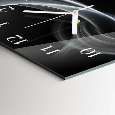 Square wall clock Abstract Lines