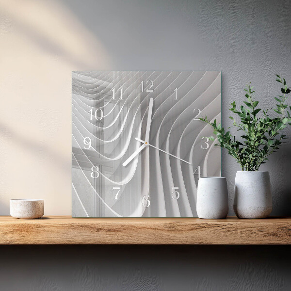 Square wall clock Abstraction