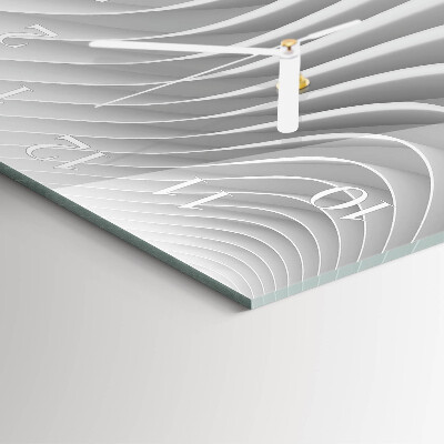 Square wall clock Abstraction