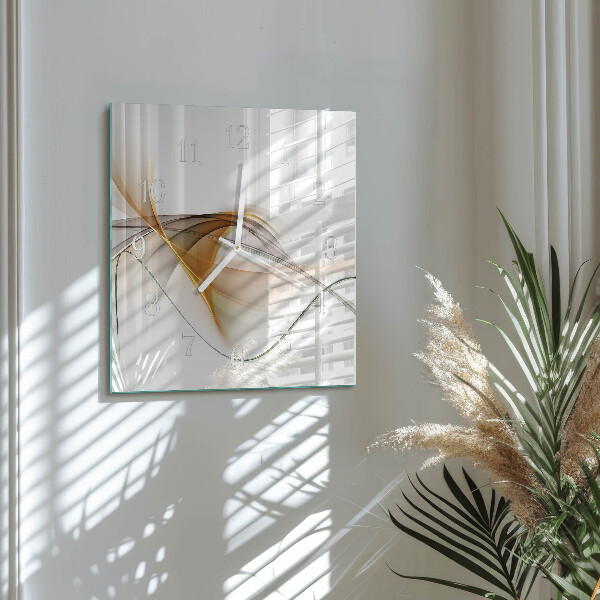 Square wall clock Abstraction