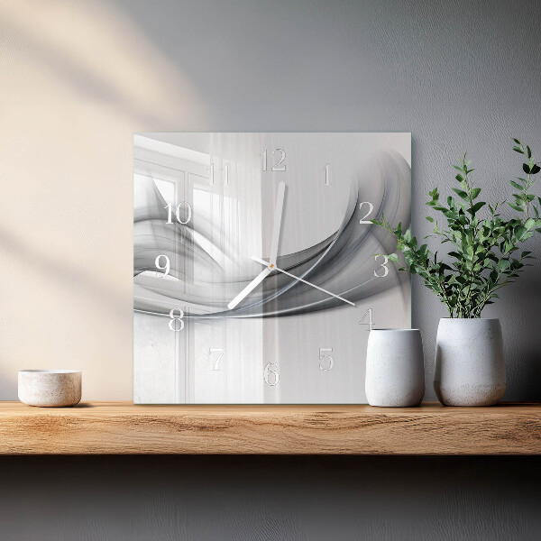 Square wall clock Abstraction