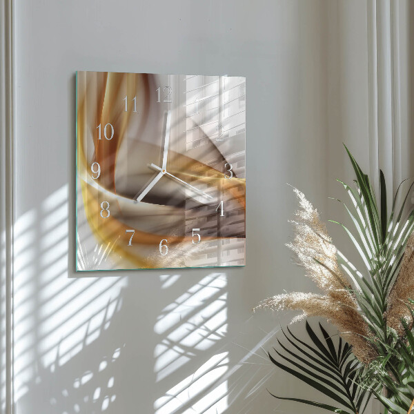 Square wall clock Abstraction