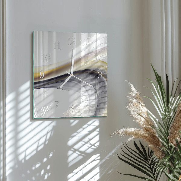 Square wall clock Abstraction