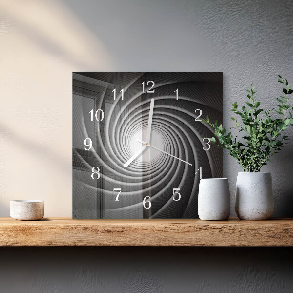 Square wall clock Vortex