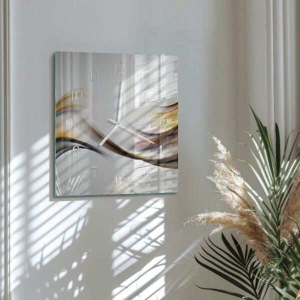 Square wall clock Abstraction