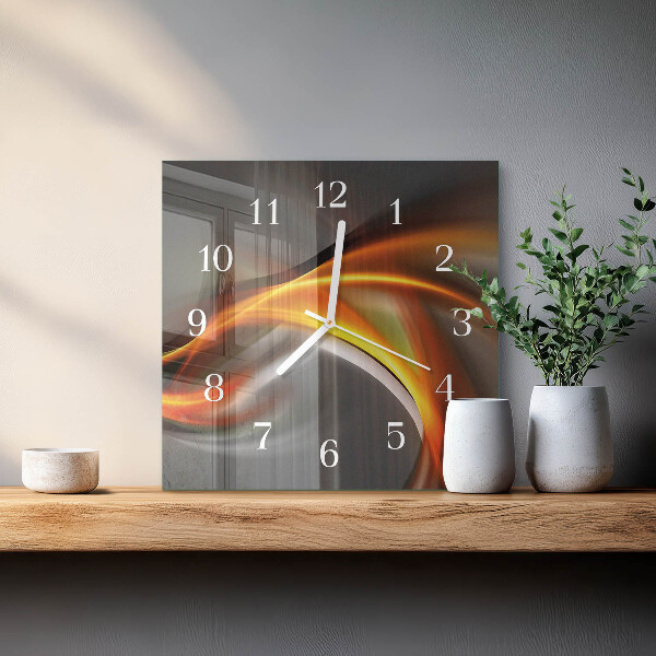 Square wall clock Abstraction