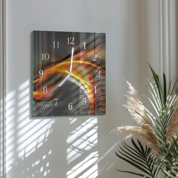 Square wall clock Abstraction