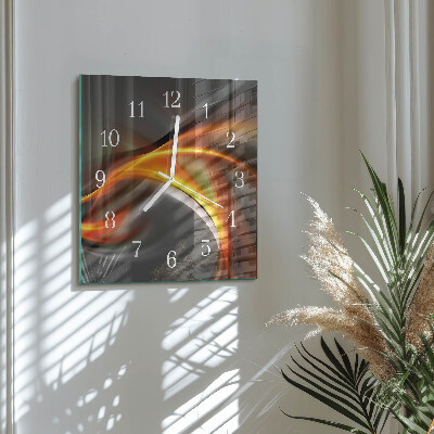 Square wall clock Abstraction