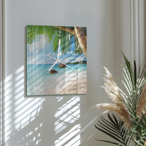 Square wall clock Island