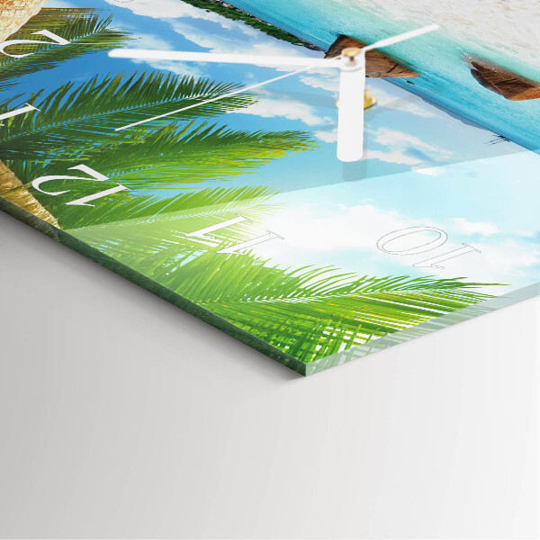 Square wall clock Island