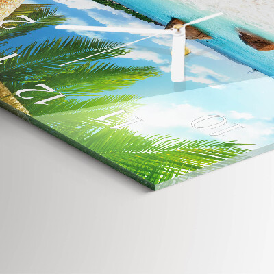 Square wall clock Island