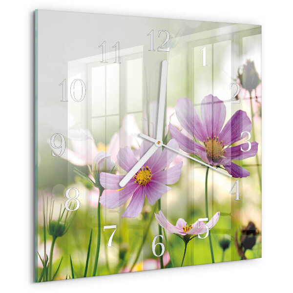 Square wall clock Meadow