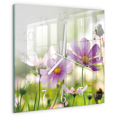 Square wall clock Meadow