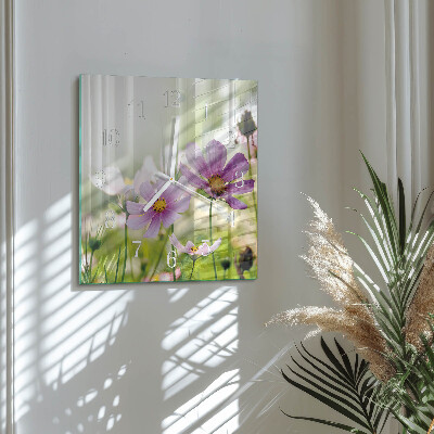 Square wall clock Meadow