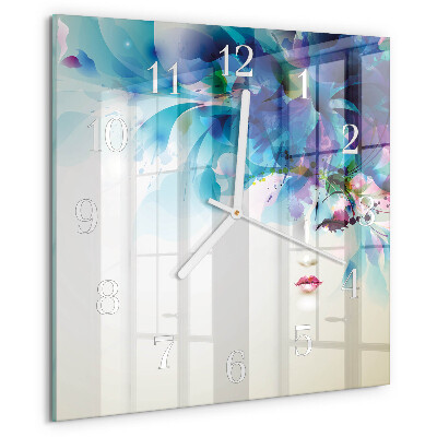 Square wall clock Abstraction