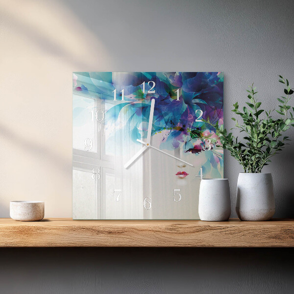 Square wall clock Abstraction
