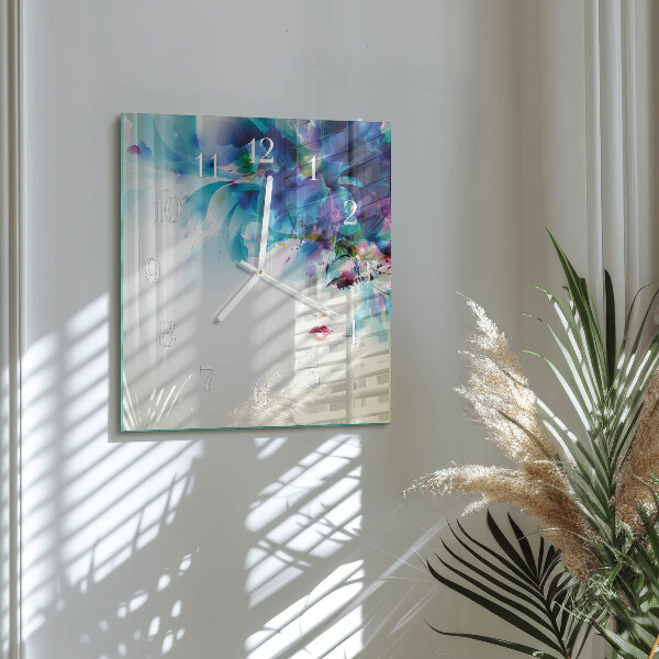 Square wall clock Abstraction
