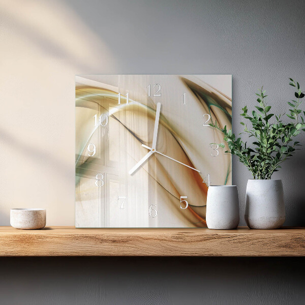 Square wall clock Abstraction