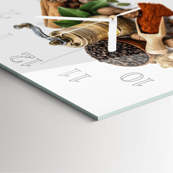 Square wall clock Spices