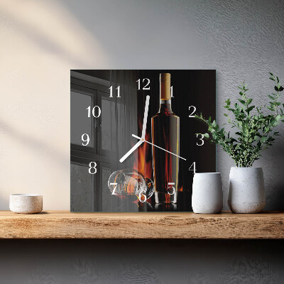 Square wall clock Alcohol