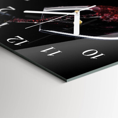 Square wall clock Wine