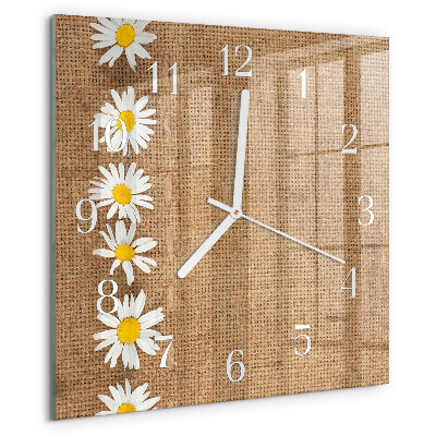 Square wall clock Daisy