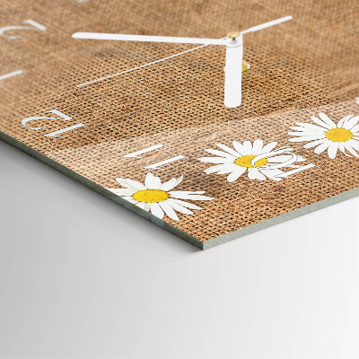 Square wall clock Daisy
