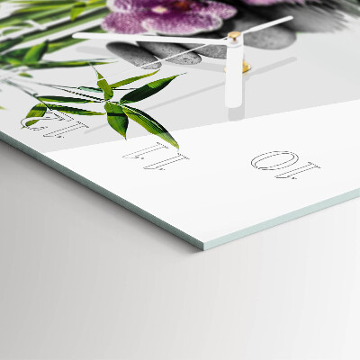 Square wall clock Flower Tree
