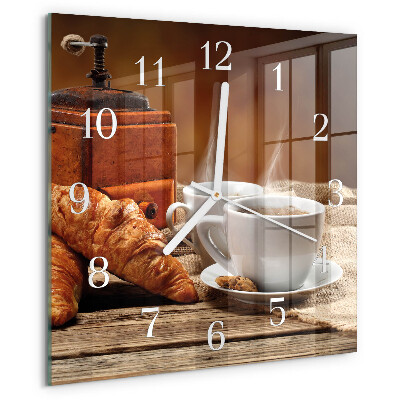 Square wall clock Coffee Grinder