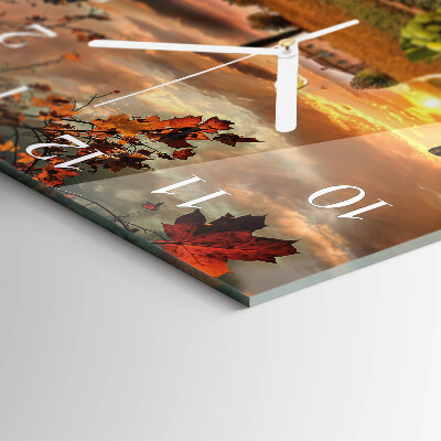 Square wall clock Wine Nature
