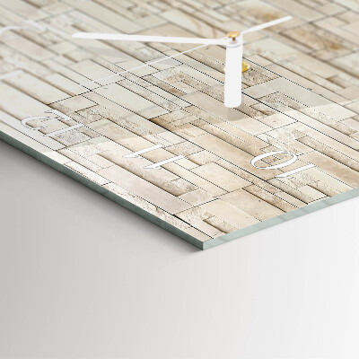 Square wall clock Stone Wall