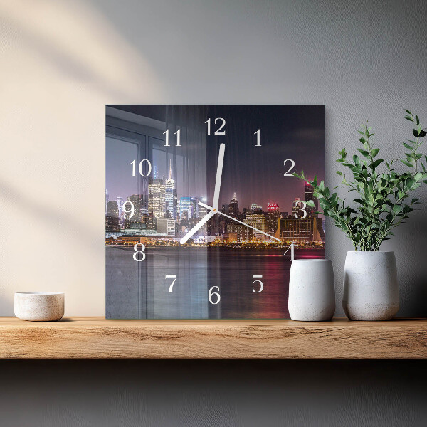 Square wall clock Horizon