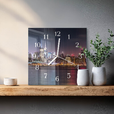 Square wall clock Horizon
