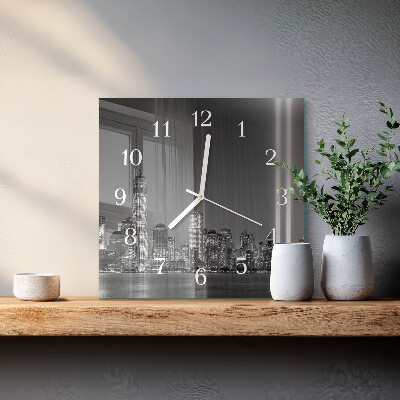 Square wall clock Horizon