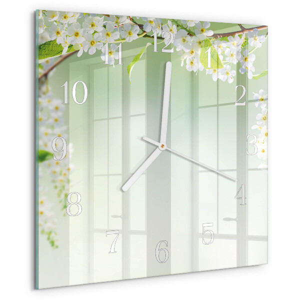 Square wall clock Spring