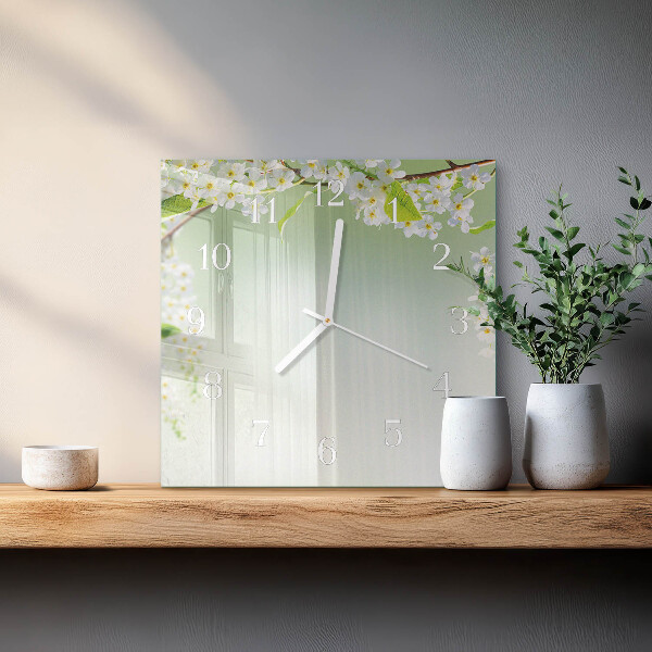 Square wall clock Spring
