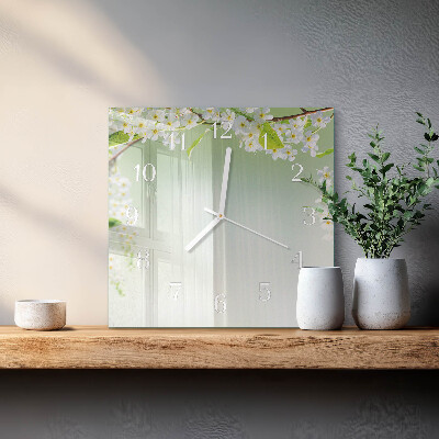 Square wall clock Spring
