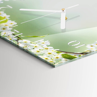 Square wall clock Spring