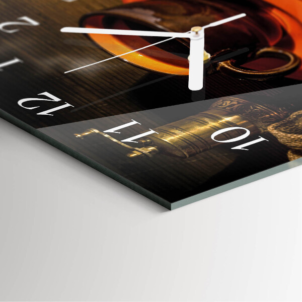 Square wall clock Coffee