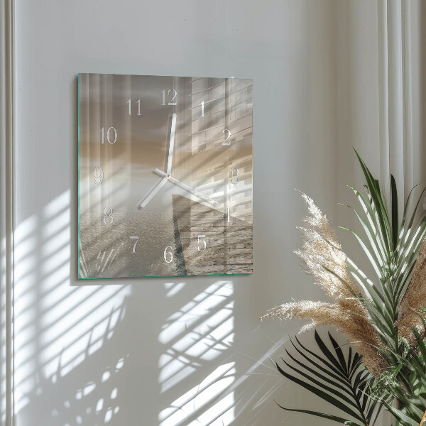 Square wall clock Pier