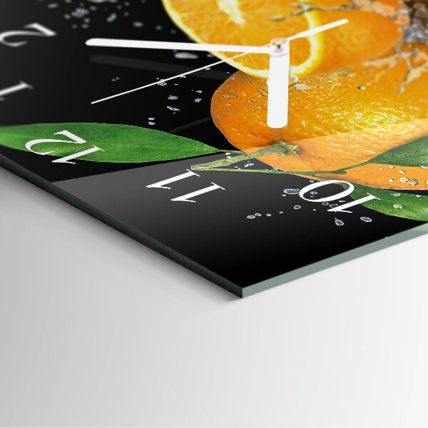 Square wall clock Oranges