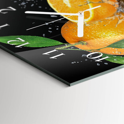 Square wall clock Oranges